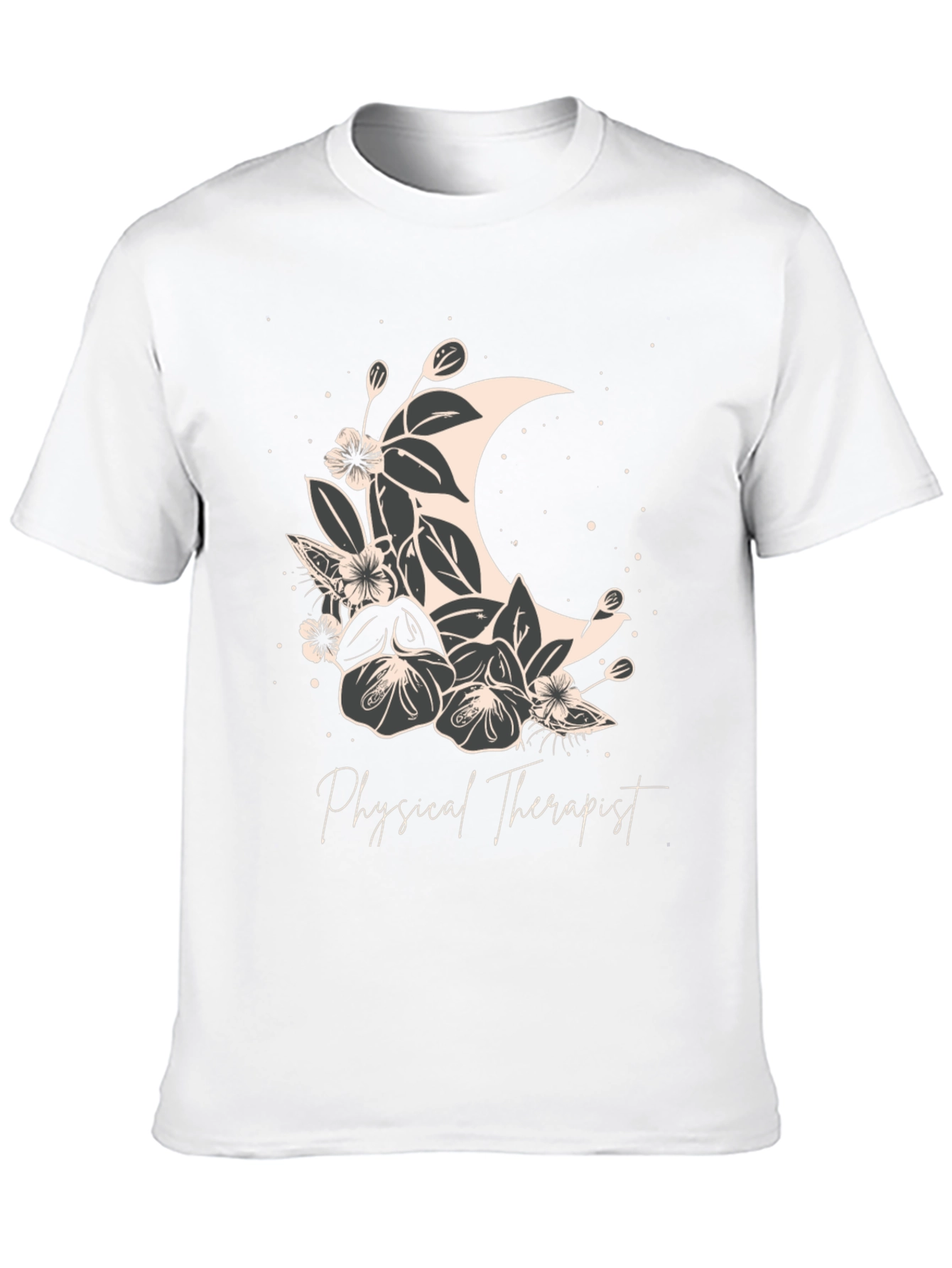 Floral Moon Physical Therapist T-Shirt
