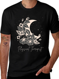 Floral Moon Physical Therapist T-Shirt