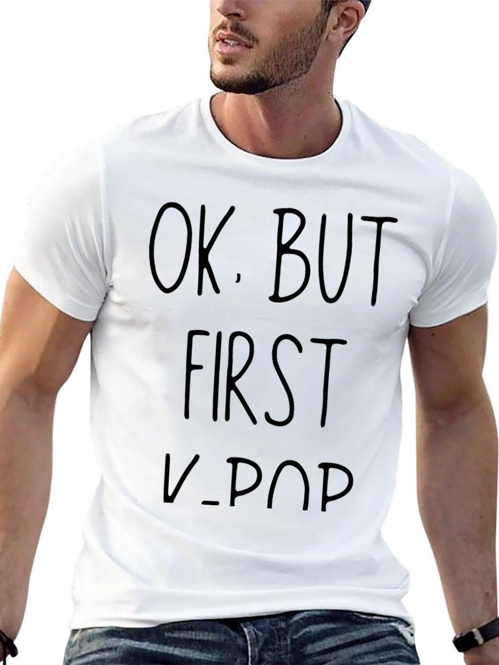 OK. BUT FIRST K-POP Graphic T-Shirt