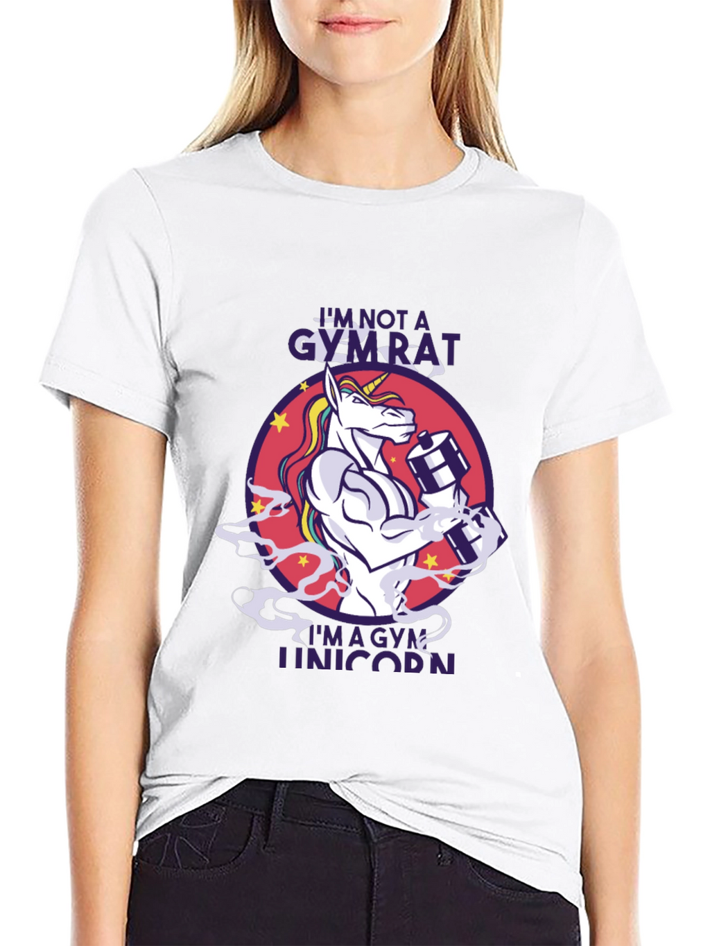 Gym Unicorn Graphic Tee