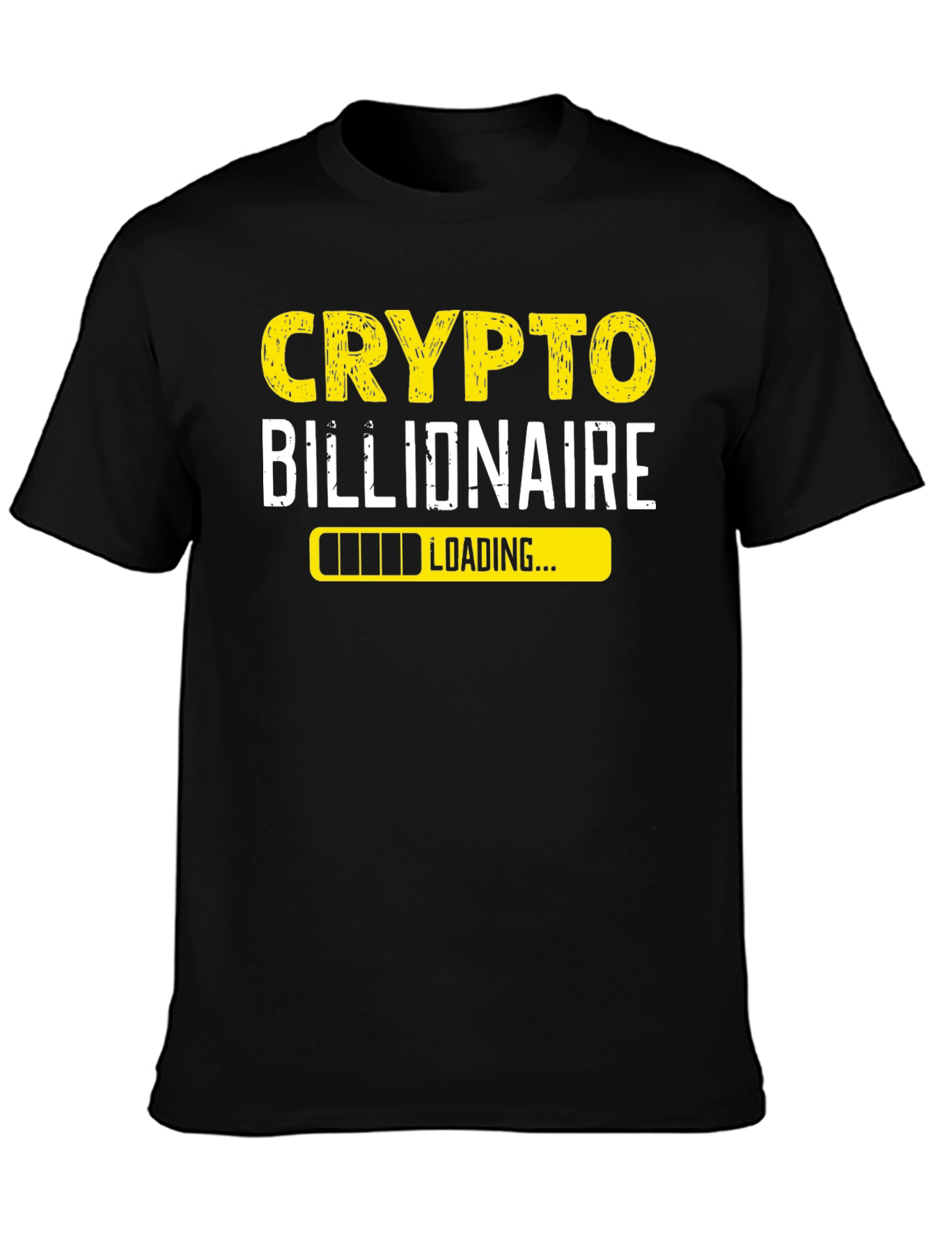 Crypto Billionaire Loading Black T-Shirt