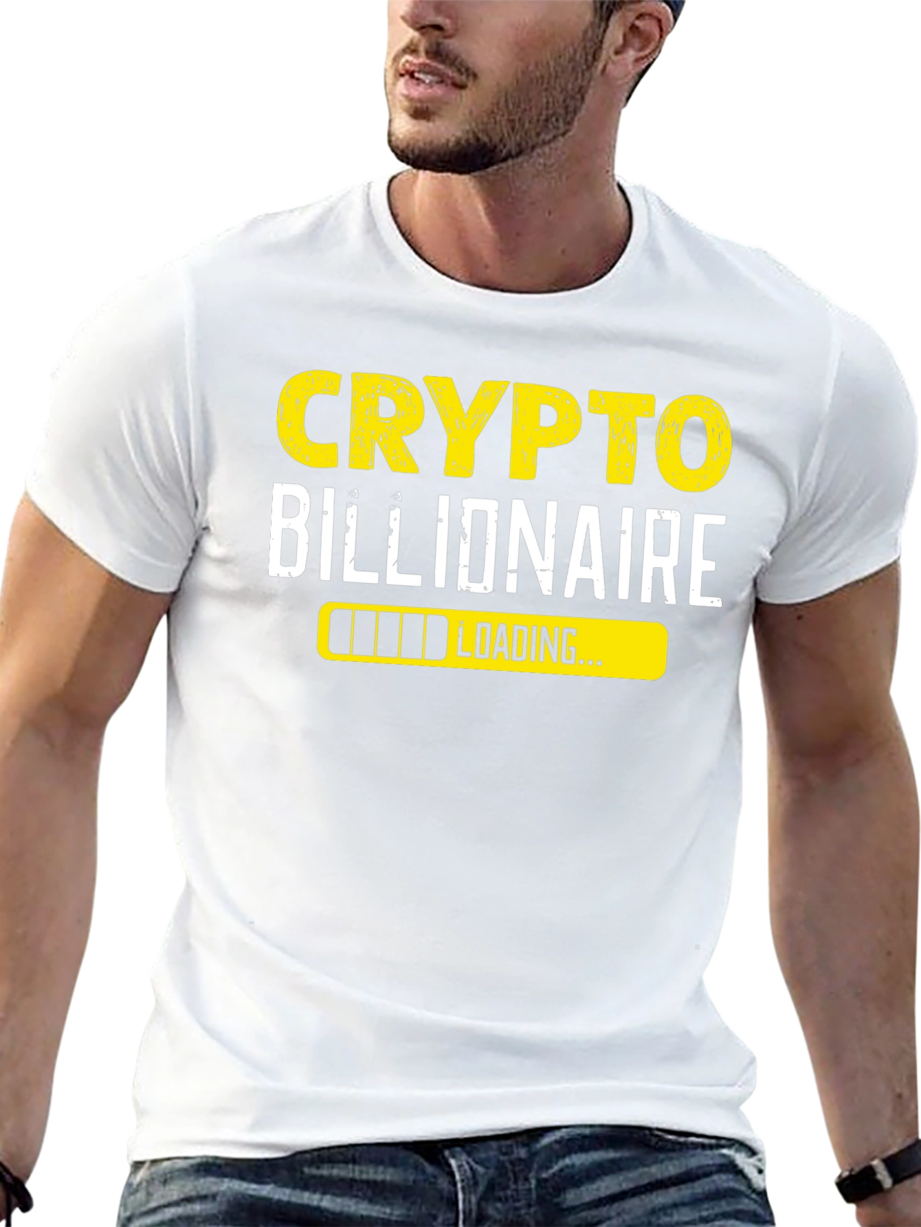 Crypto Billionaire Loading Black T-Shirt
