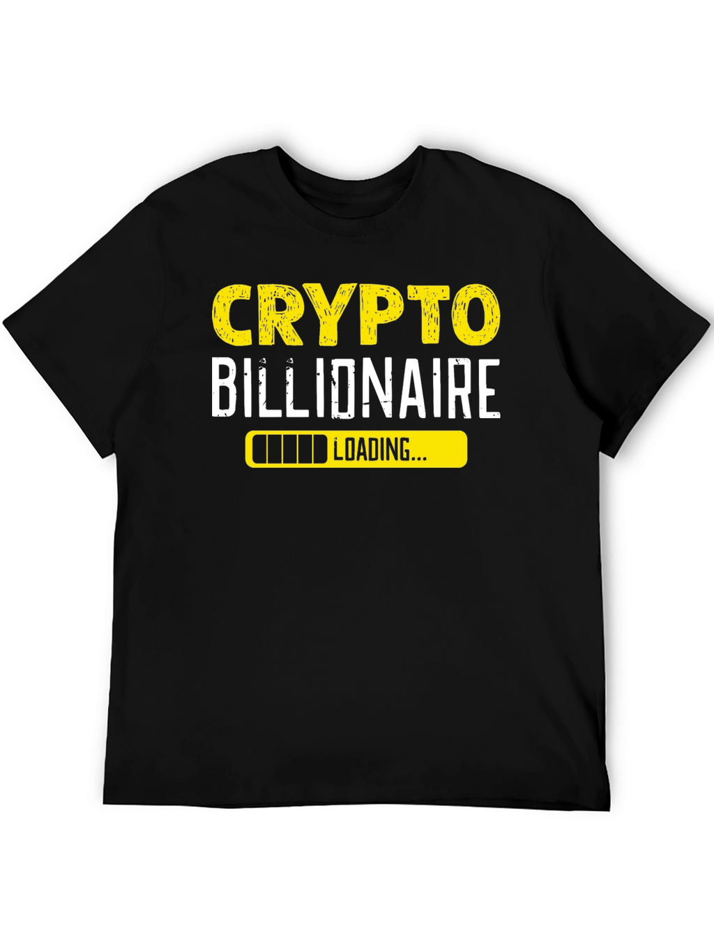 Crypto Billionaire Loading Black T-Shirt