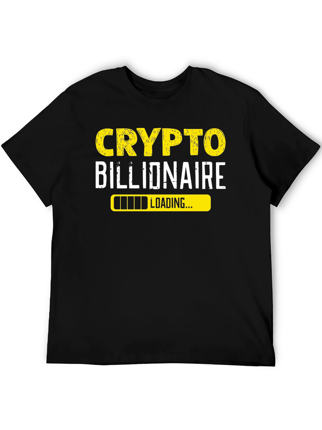 Crypto Billionaire Loading Black T-Shirt