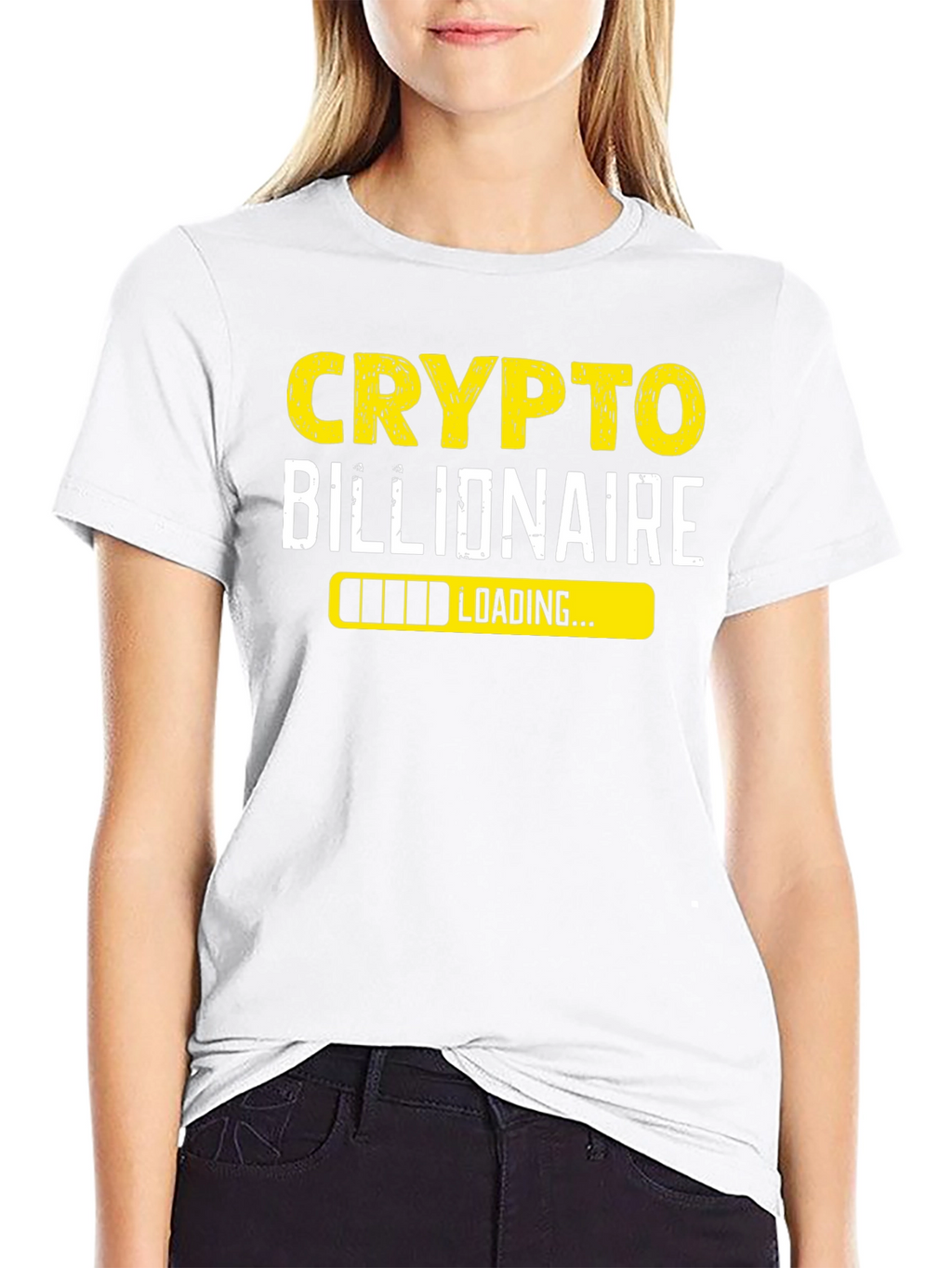 Crypto Billionaire Loading Black T-Shirt