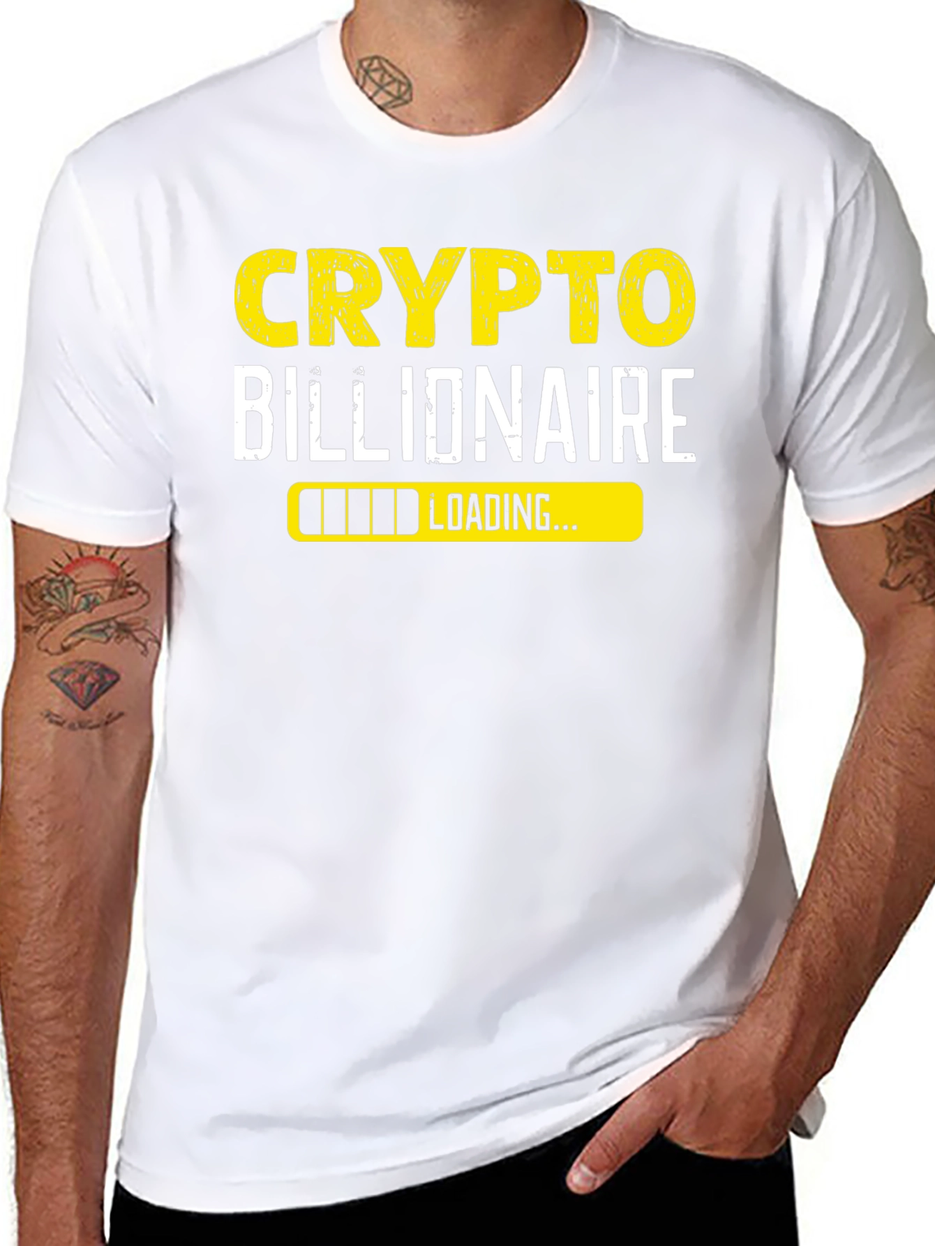 Crypto Billionaire Loading Black T-Shirt