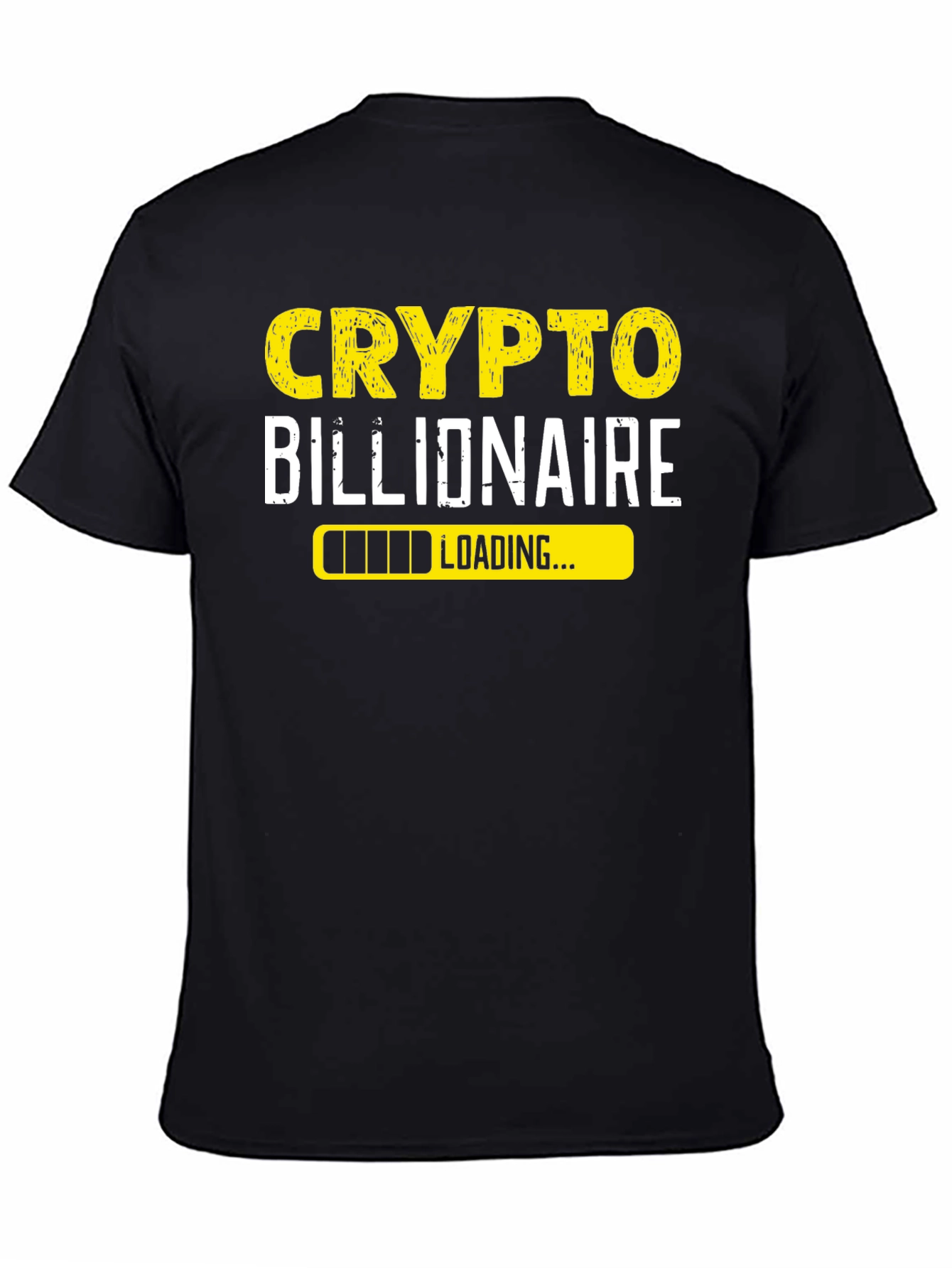 Crypto Billionaire Loading Black T-Shirt
