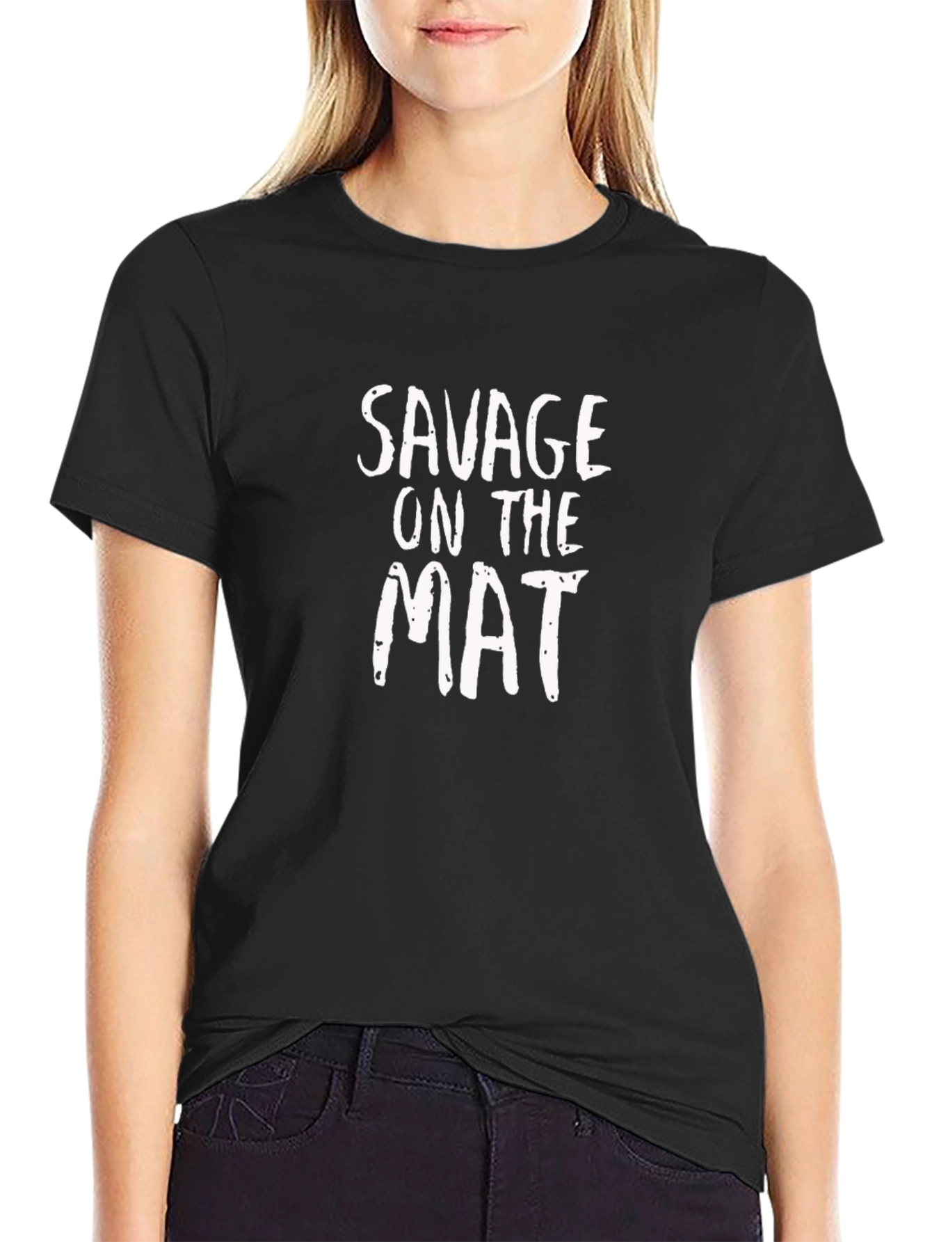 Savage On The Mat Graphic T-Shirt