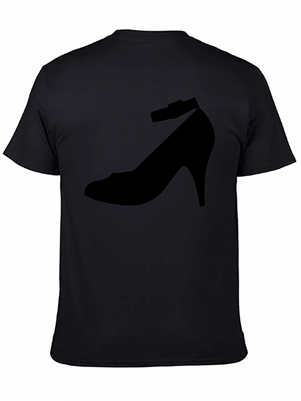 Black Shoe Print T-Shirt