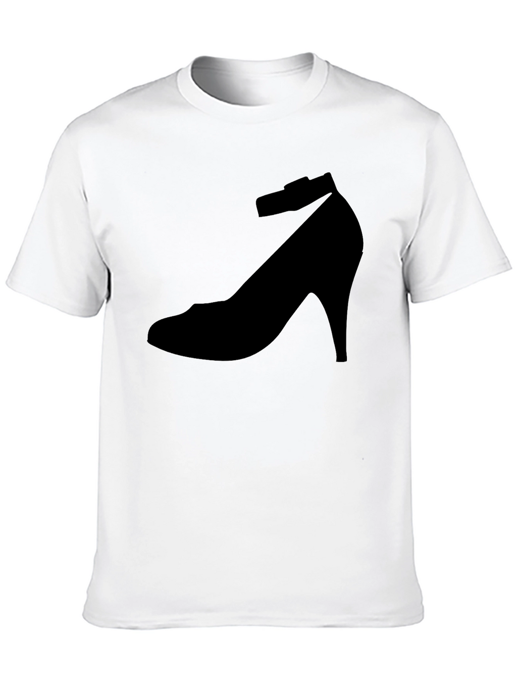 Black Shoe Print T-Shirt