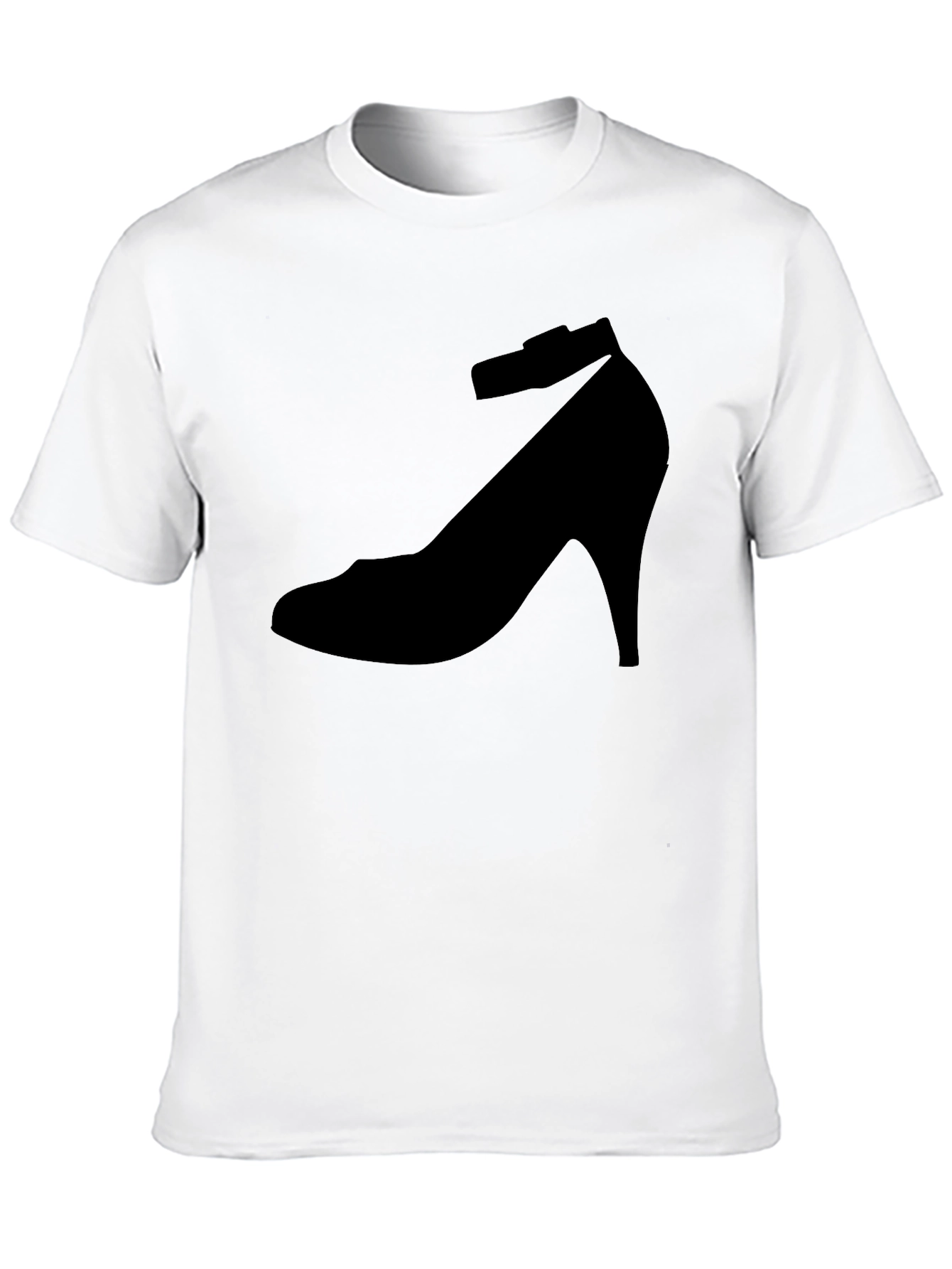 Black Shoe Print T-Shirt