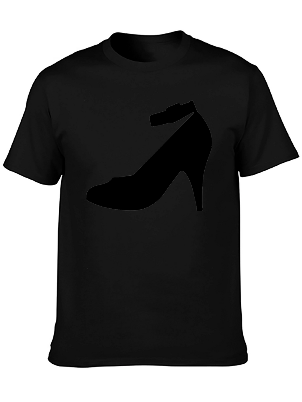 Black Shoe Print T-Shirt