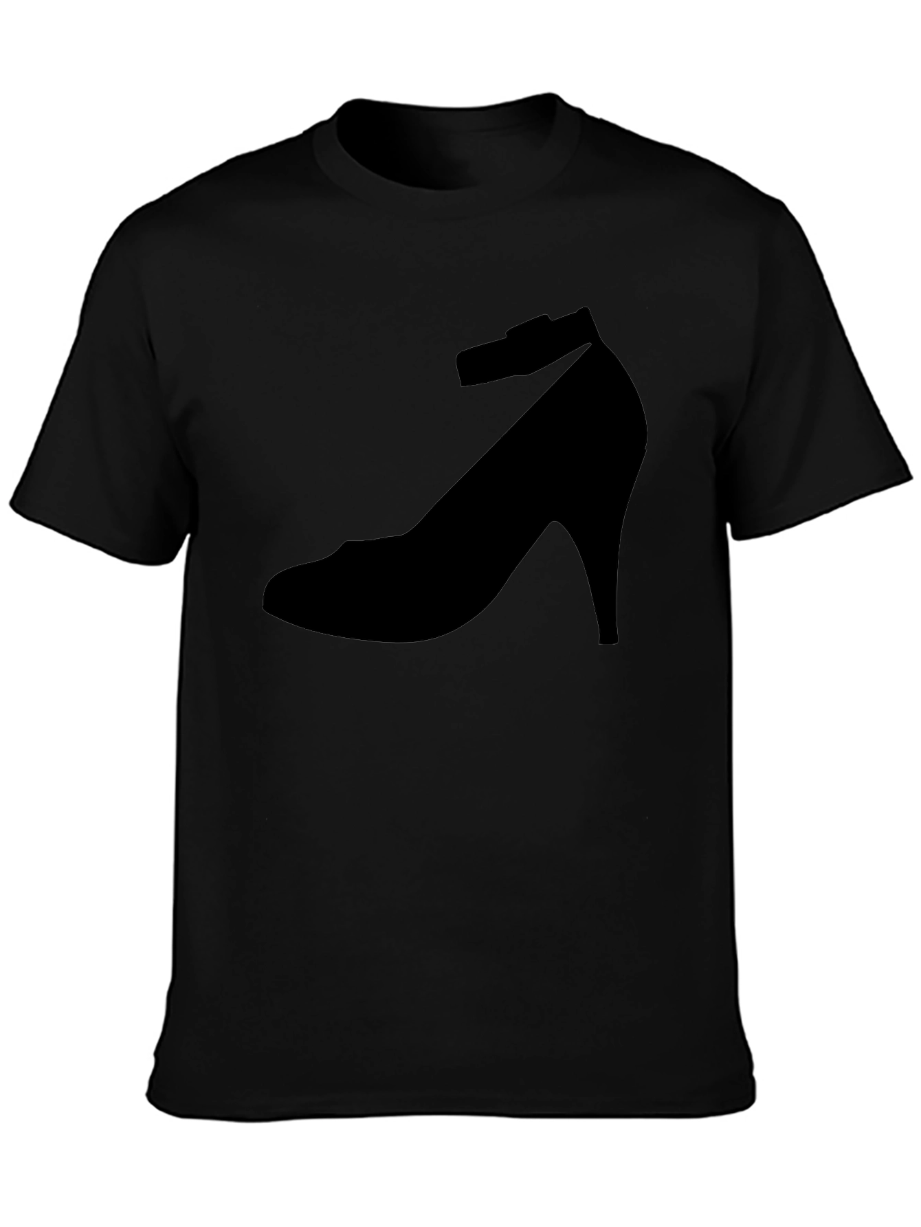 Black Shoe Print T-Shirt