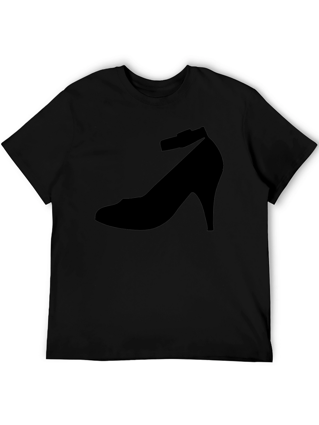 Black Shoe Print T-Shirt