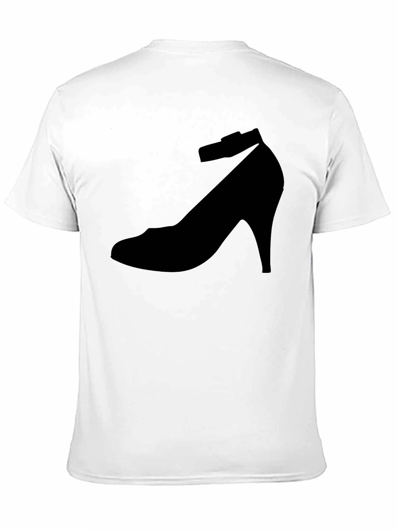 Black Shoe Print T-Shirt