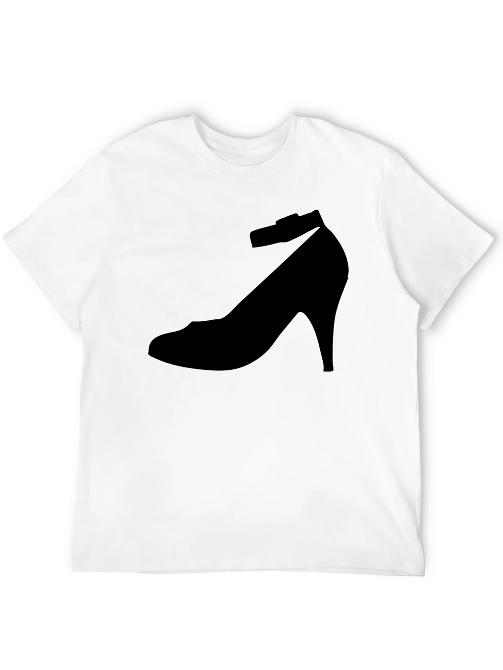 Black Shoe Print T-Shirt