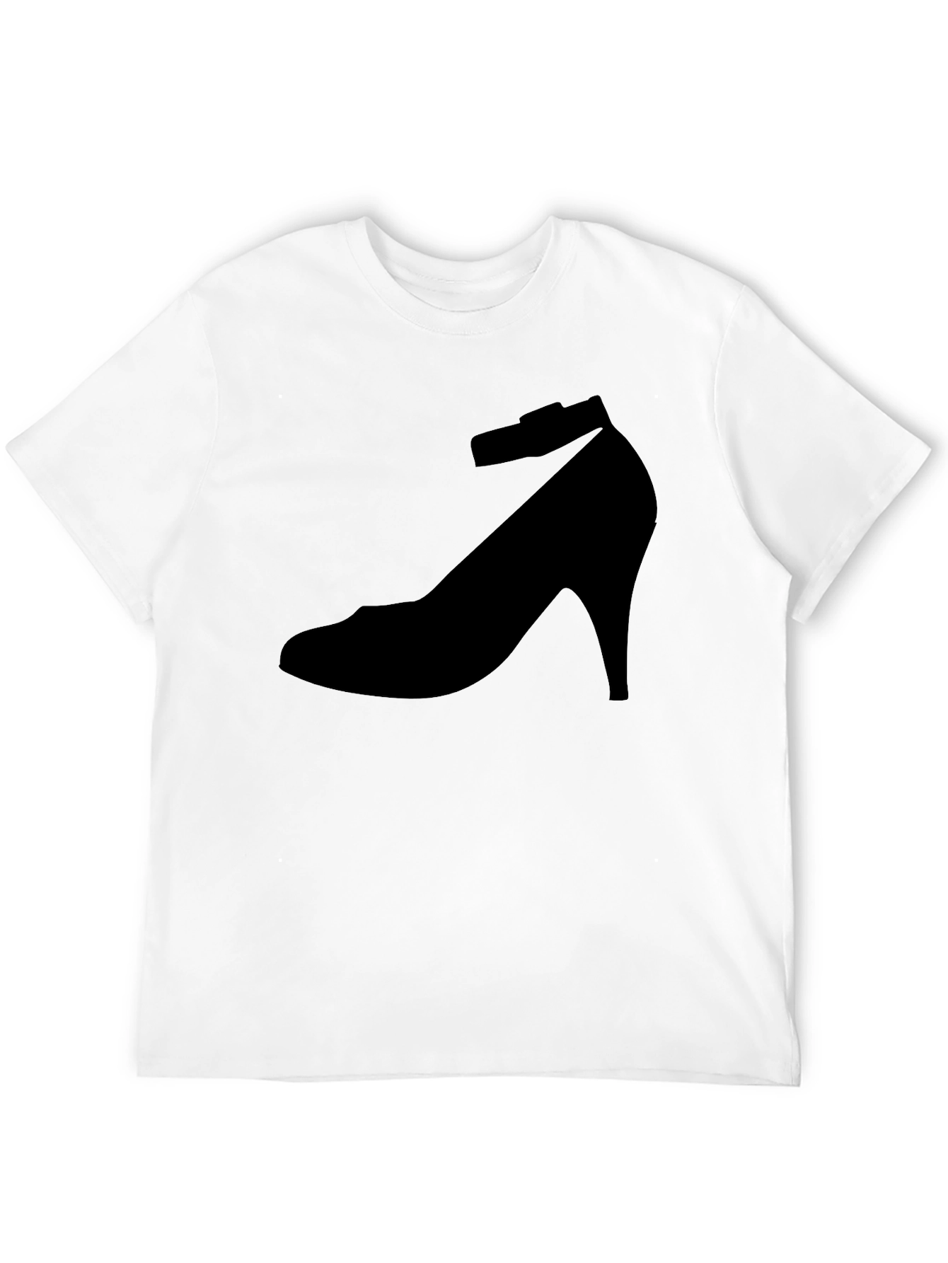 Black Shoe Print T-Shirt