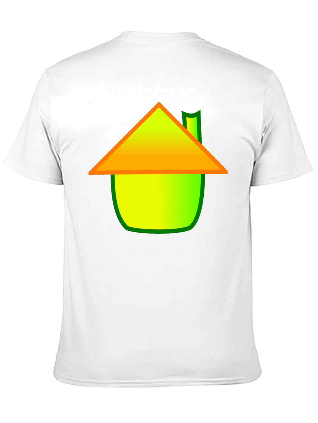 Whimsical House Graphic Tee - Black Cotton Blend Shirt