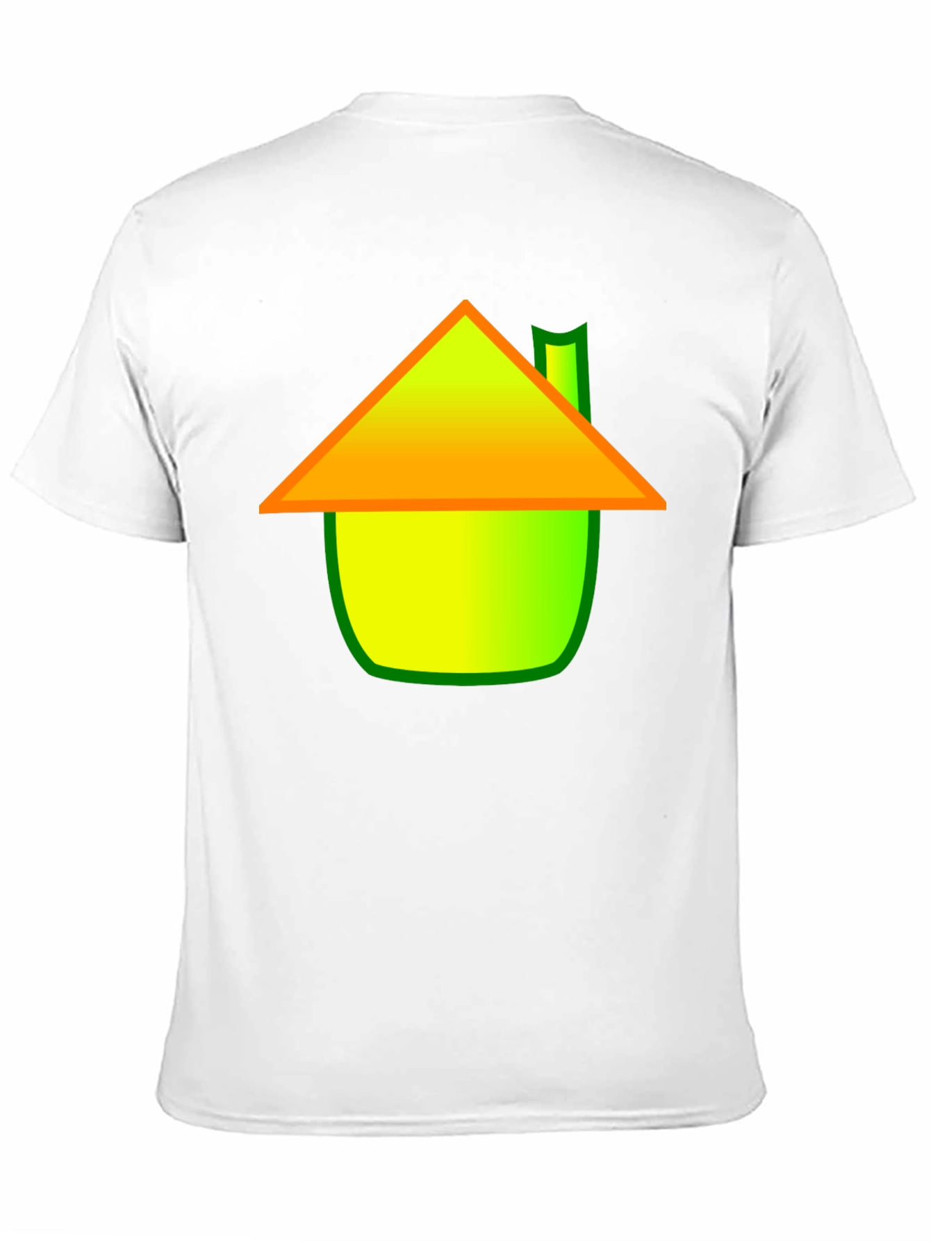 Whimsical House Graphic Tee - Black Cotton Blend Shirt