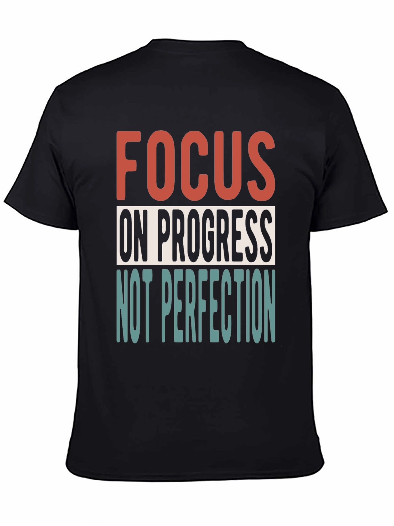 Focus on Progress Graphic Tee - Motivational Shirt