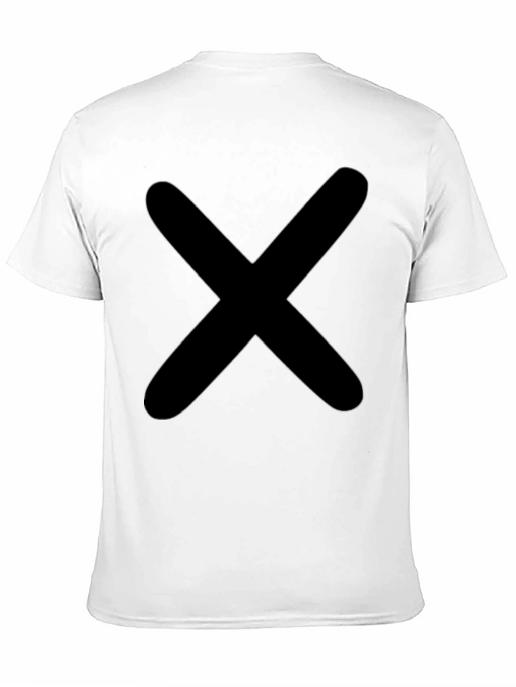 Bold X Graphic Tee - Classic Black Cotton