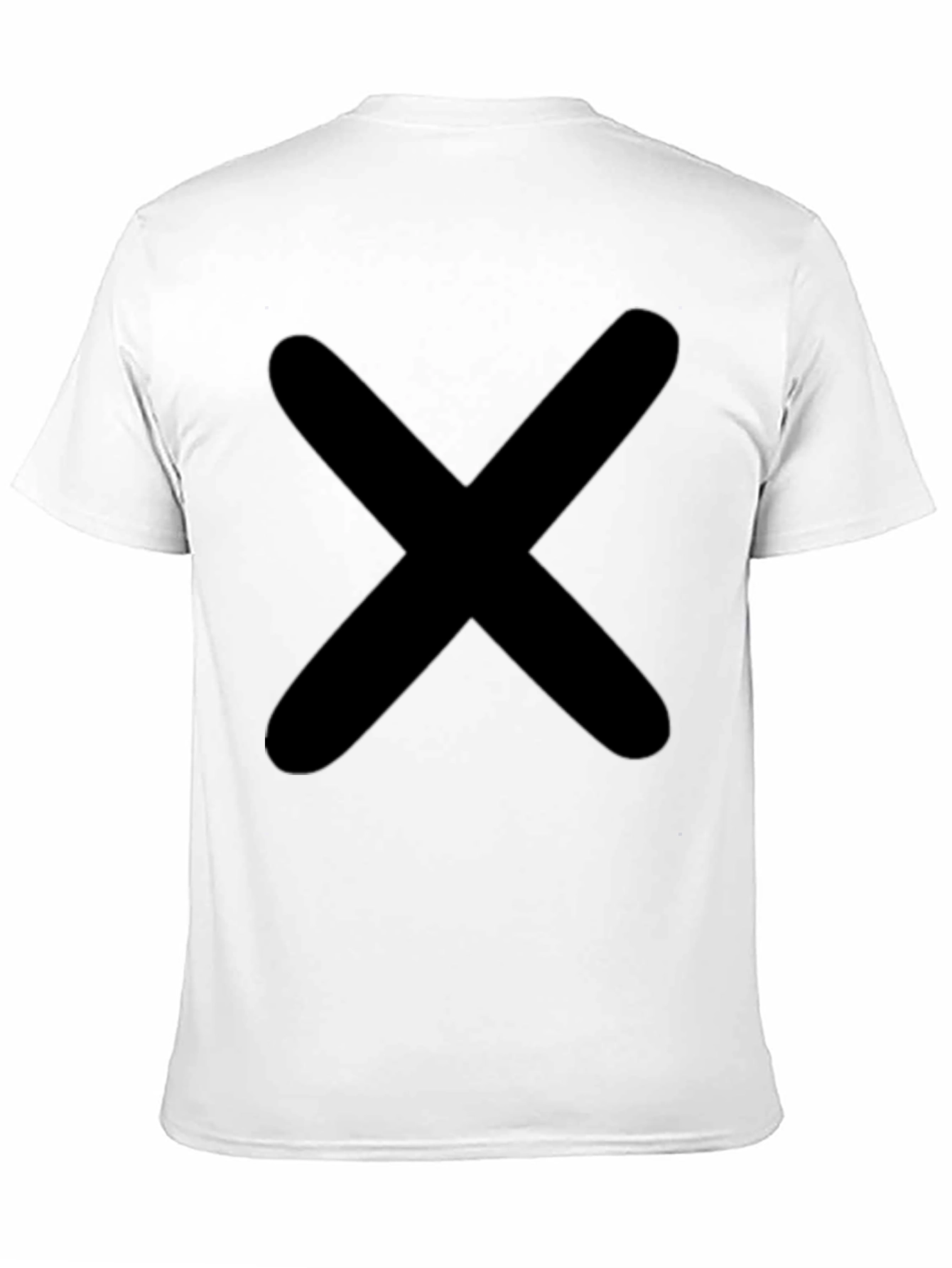 Bold X Graphic Tee - Classic Black Cotton