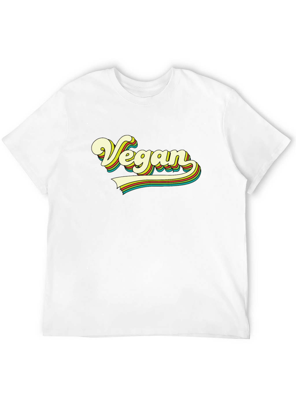 Retro Vegan T-Shirt - Black Tee