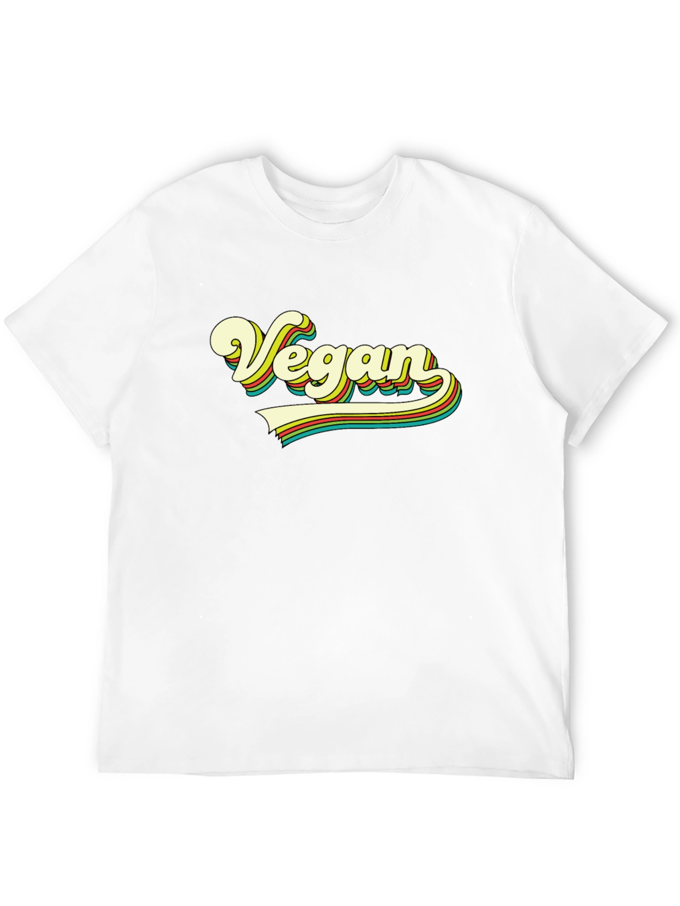 Retro Vegan T-Shirt - Black Tee
