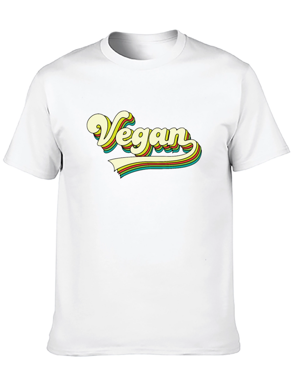 Retro Vegan T-Shirt - Black Tee