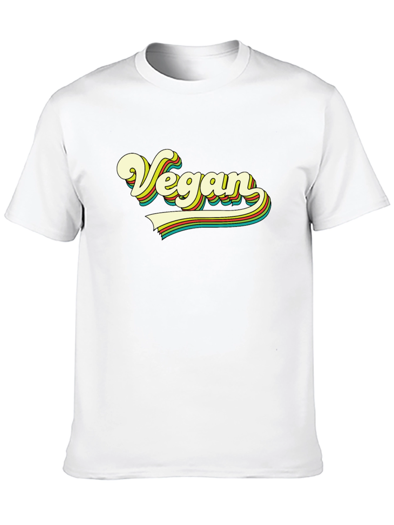 Retro Vegan T-Shirt - Black Tee