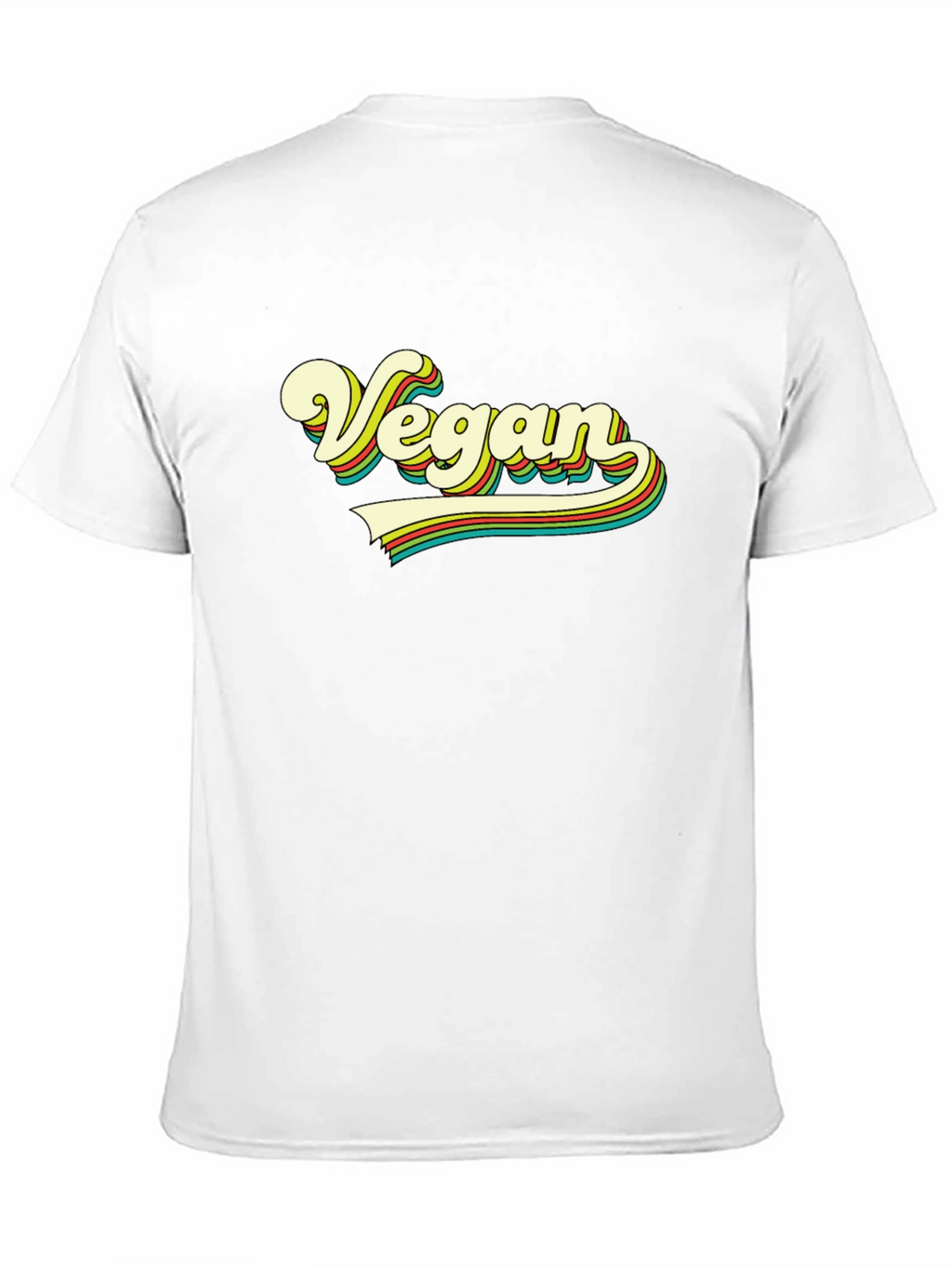 Retro Vegan T-Shirt - Black Tee