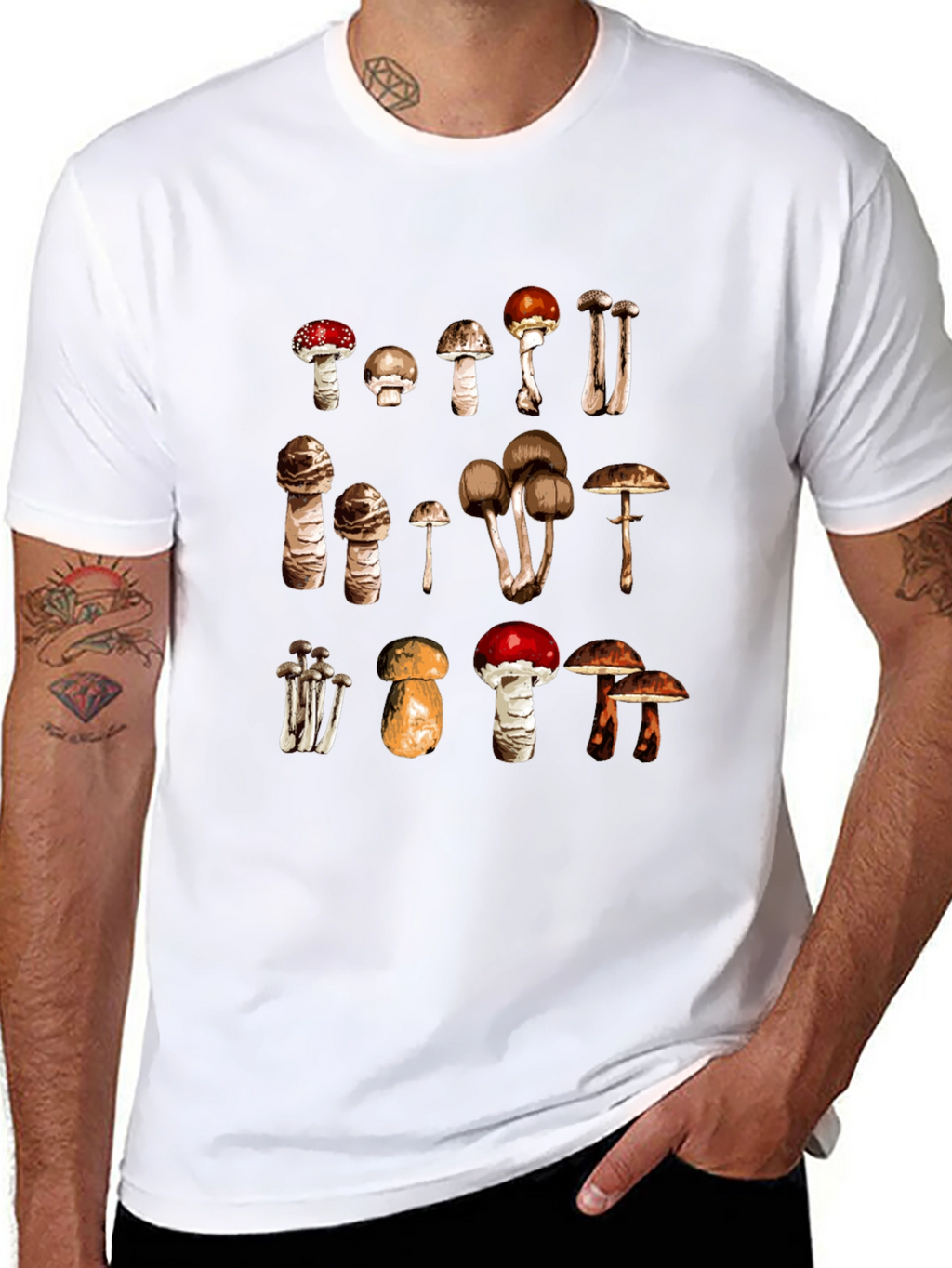 Mushroom Variety Graphic Tee