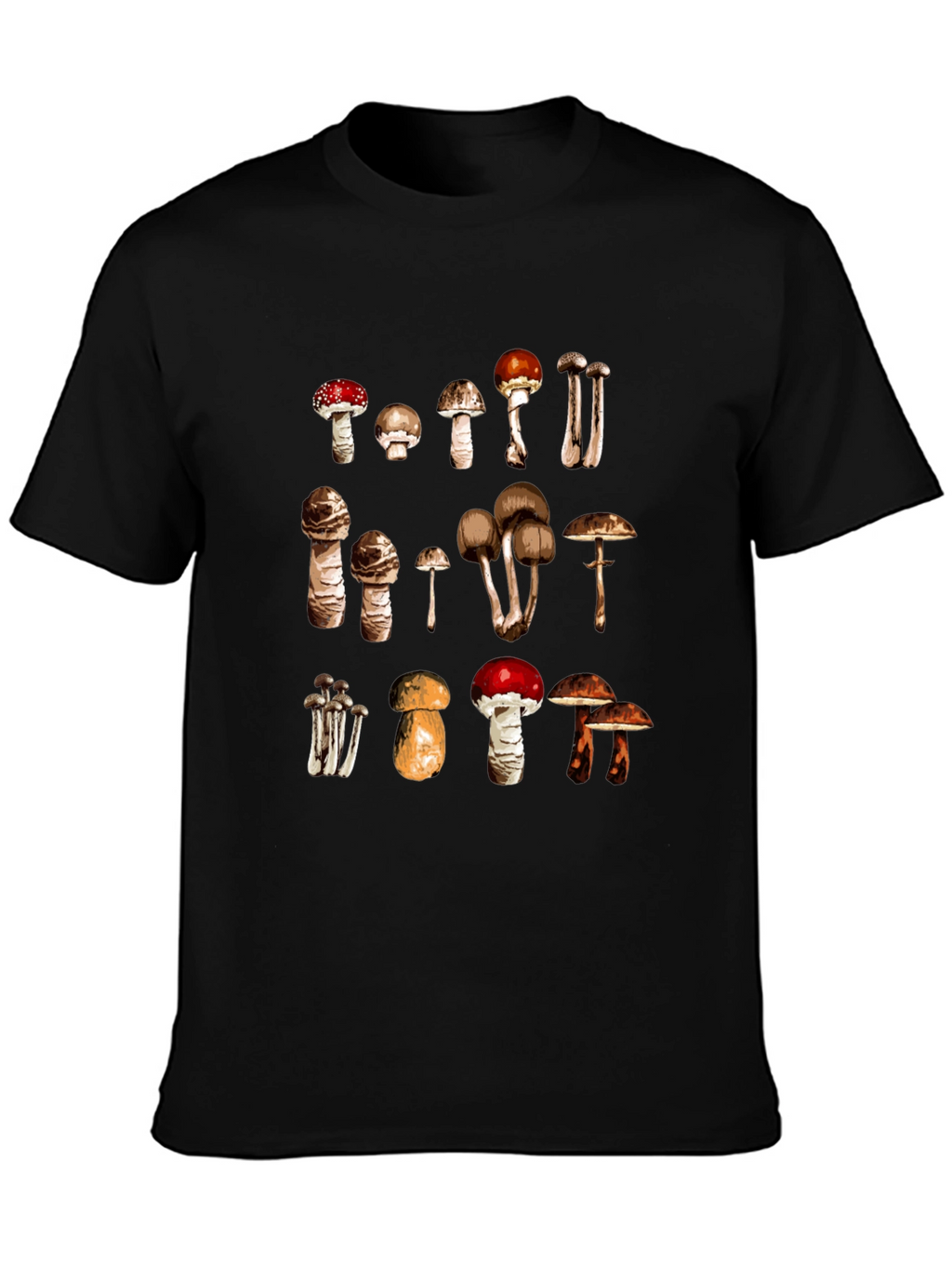 Mushroom Variety Graphic Tee