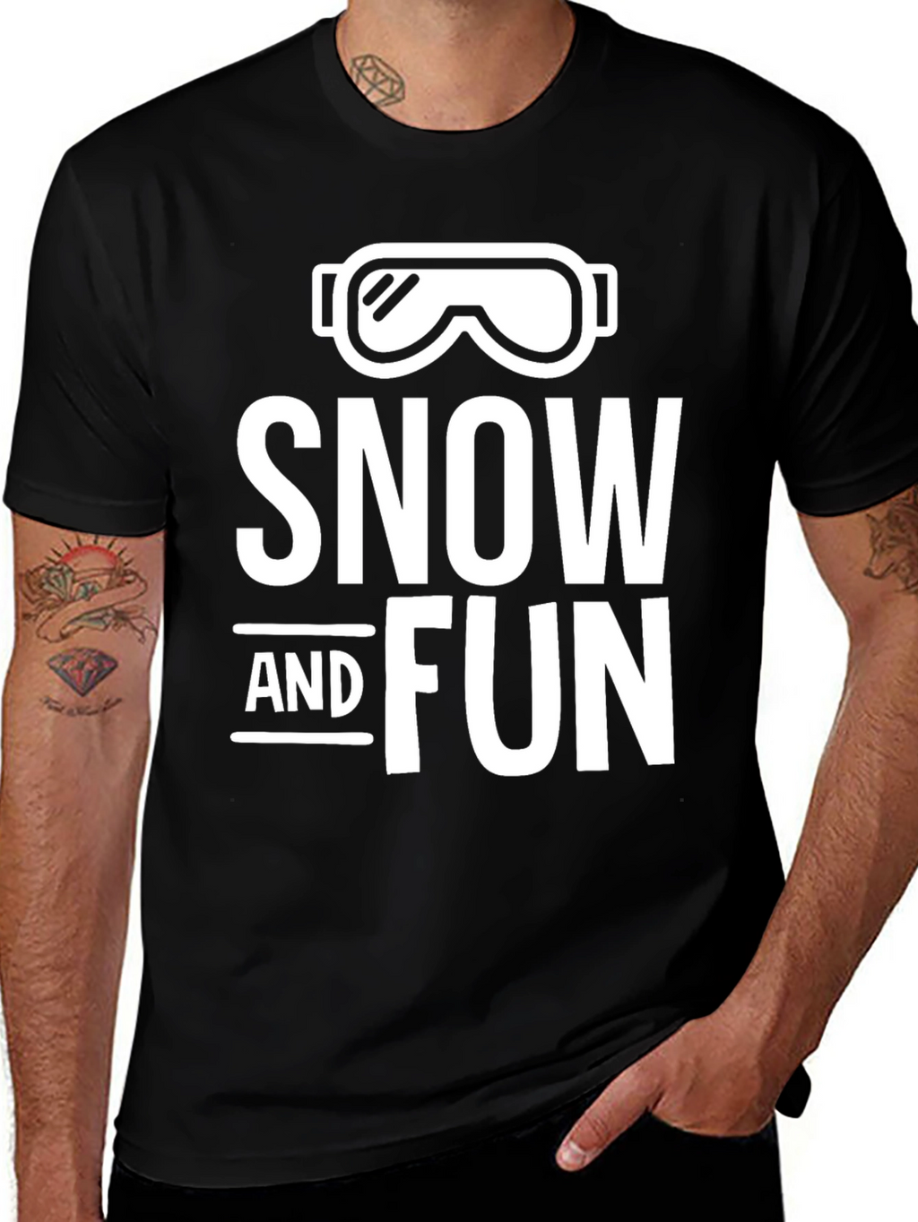 Snow and Fun Graphic T-Shirt