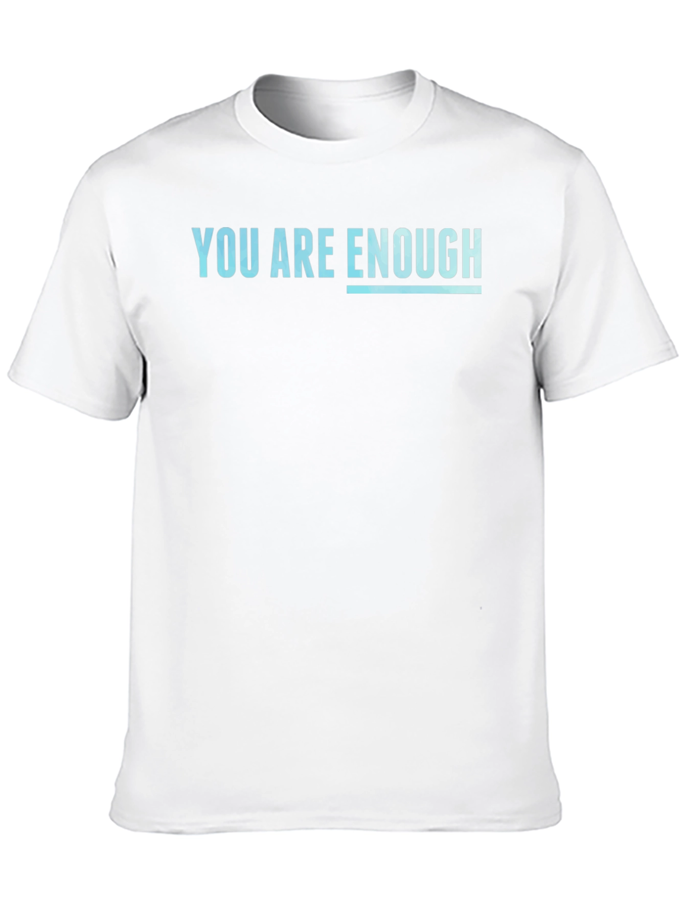 You Are Enough Graphic Tee - Black Cotton Blend