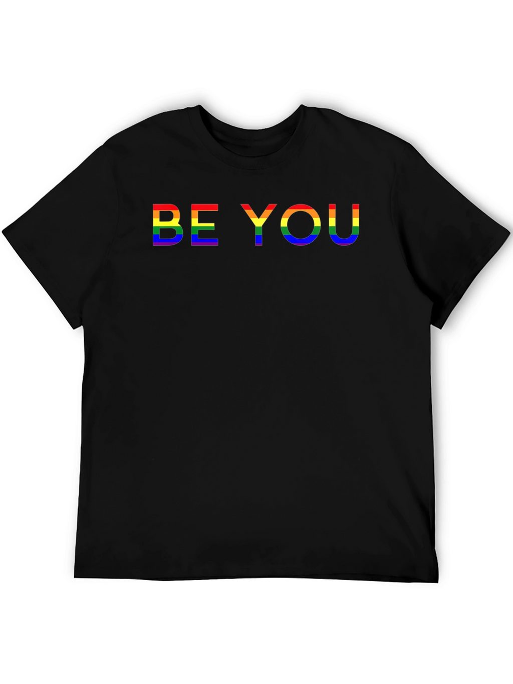 Be You Rainbow Pride T-Shirt - Black LGBTQ Tee
