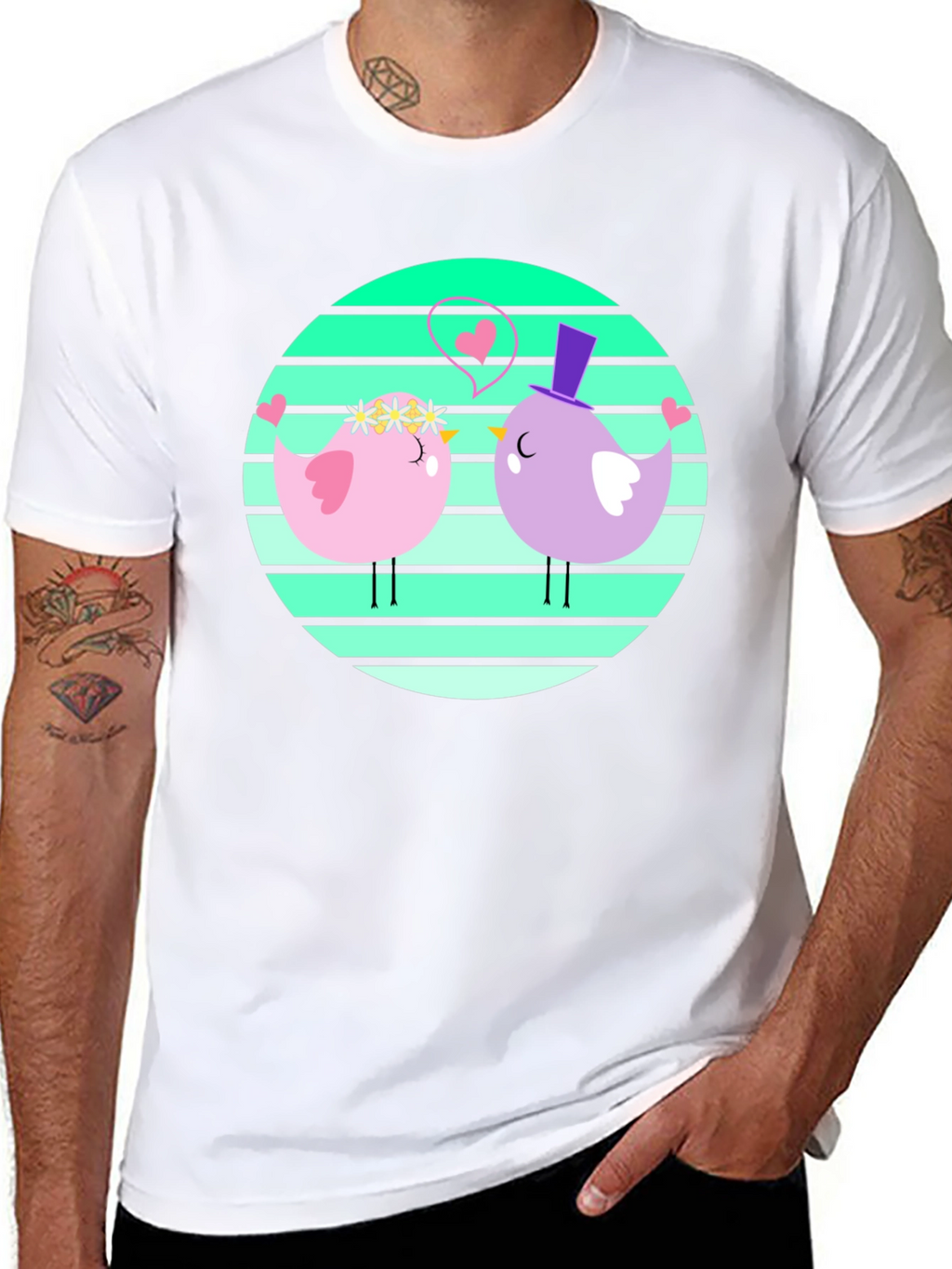 Cute Bird Couple T-Shirt