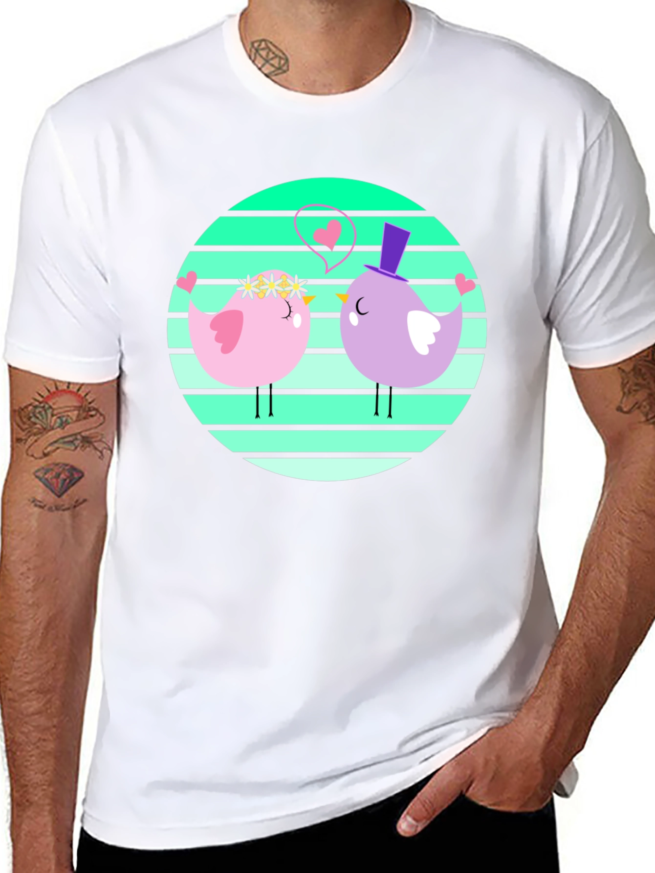Cute Bird Couple T-Shirt