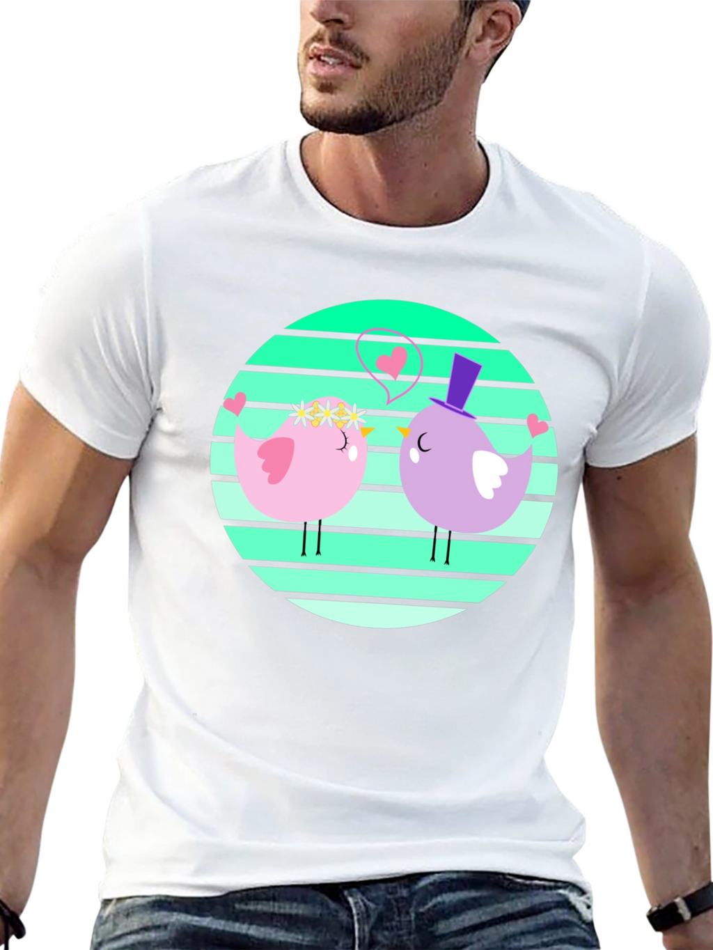 Cute Bird Couple T-Shirt