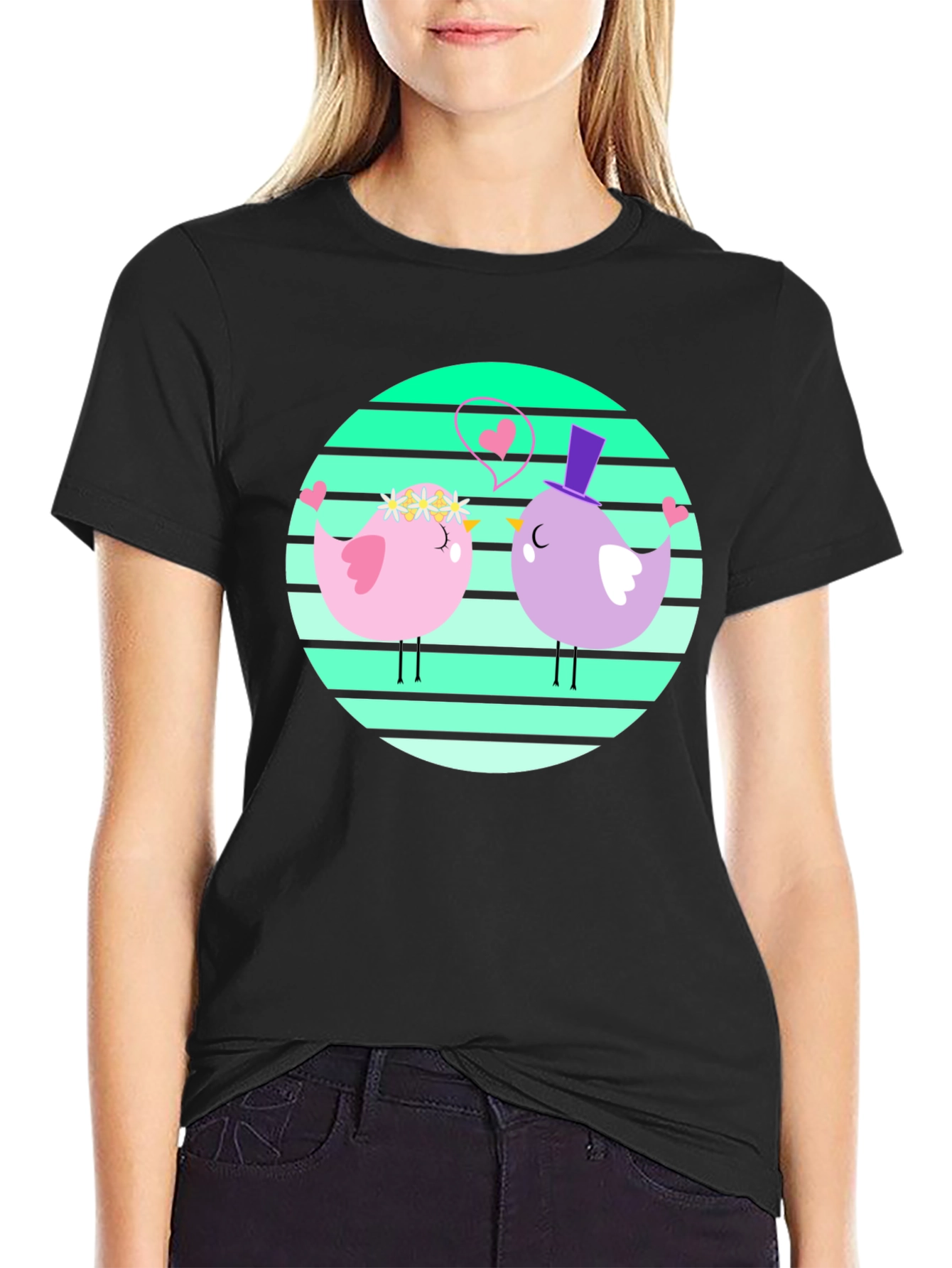 Cute Bird Couple T-Shirt