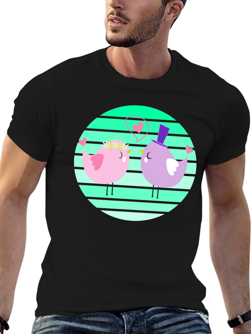 Cute Bird Couple T-Shirt