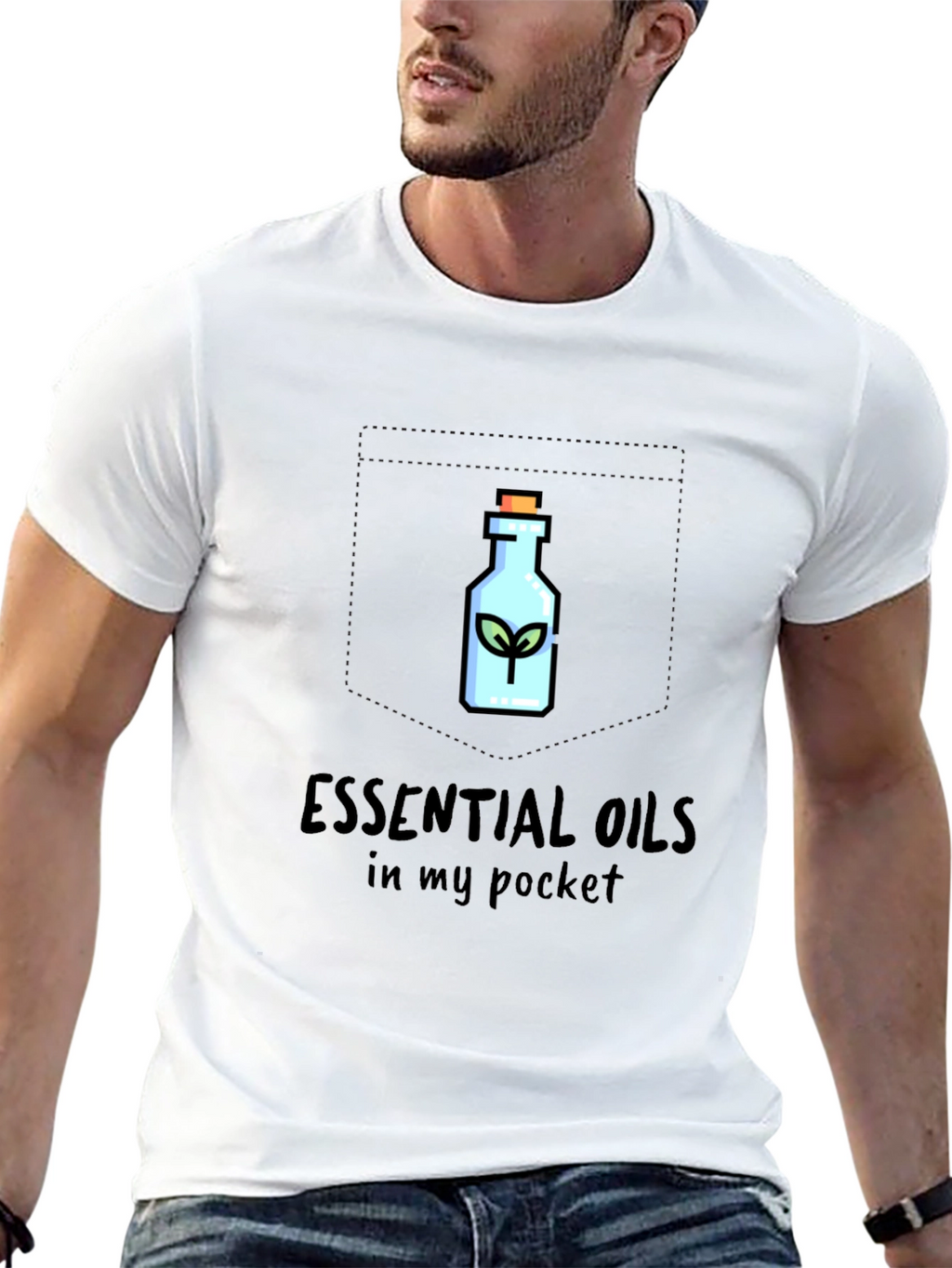Essential Oils Pocket T-Shirt - Stylish Comfort