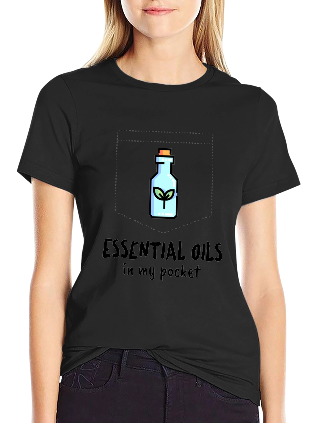 Essential Oils Pocket T-Shirt - Stylish Comfort
