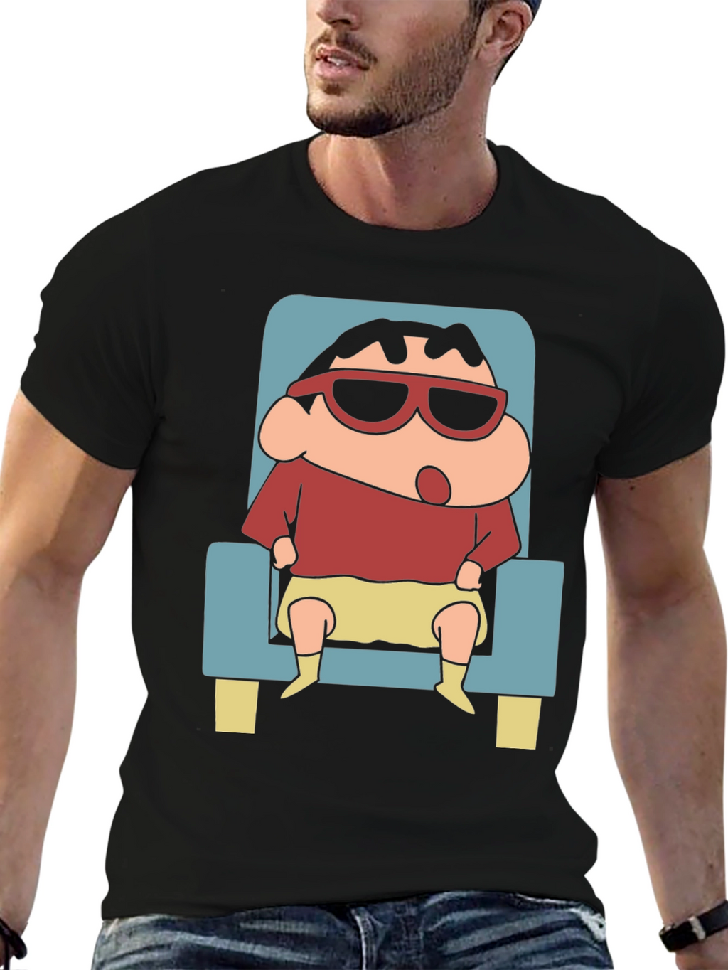 Cool Shin-chan Cartoon Graphic Tee