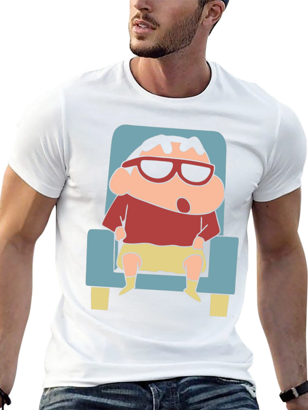 Cool Shin-chan Cartoon Graphic Tee