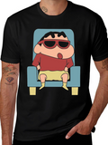 Cool Shin-chan Cartoon Graphic Tee