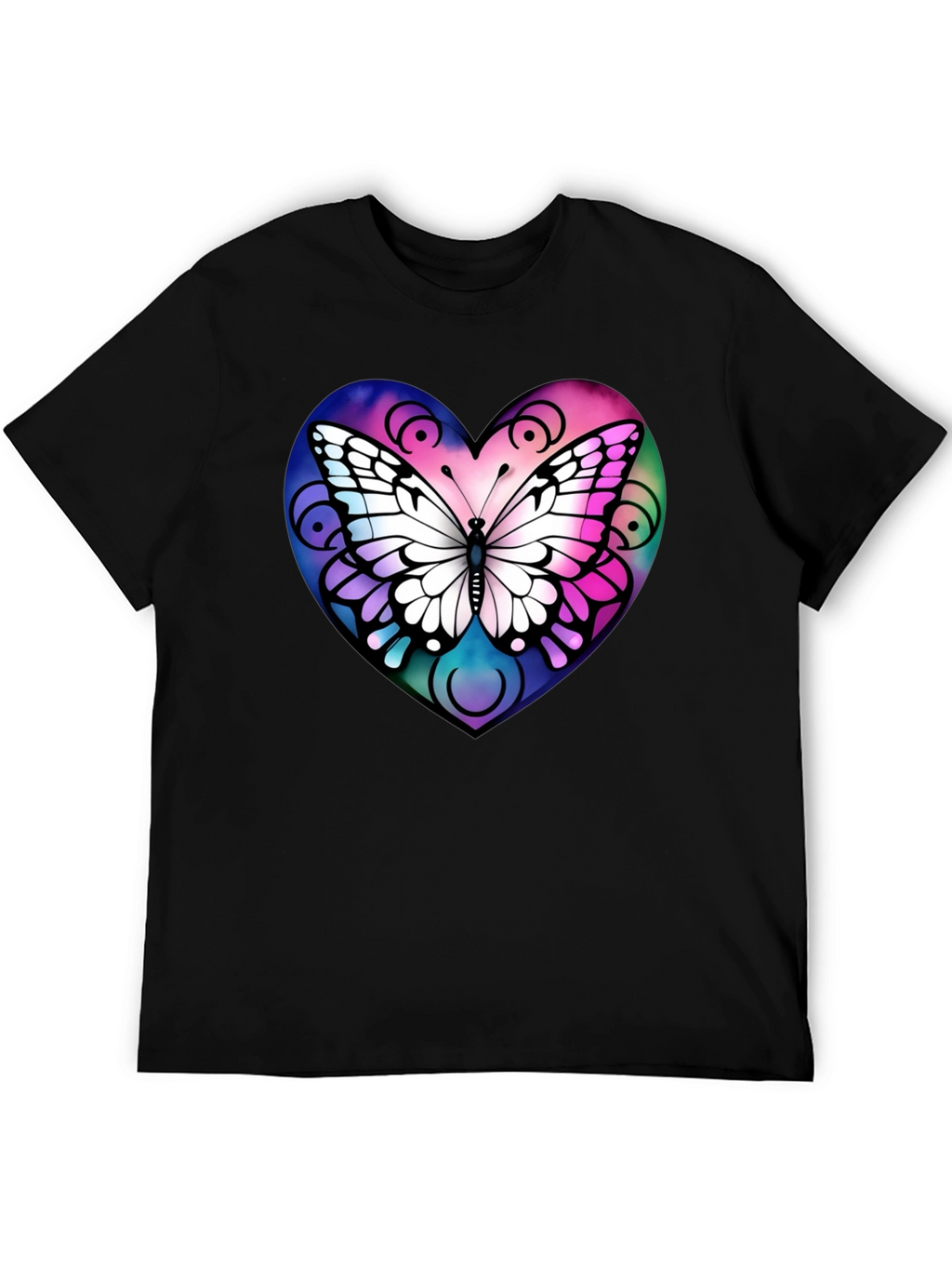 Butterfly Heart Graphic T-Shirt