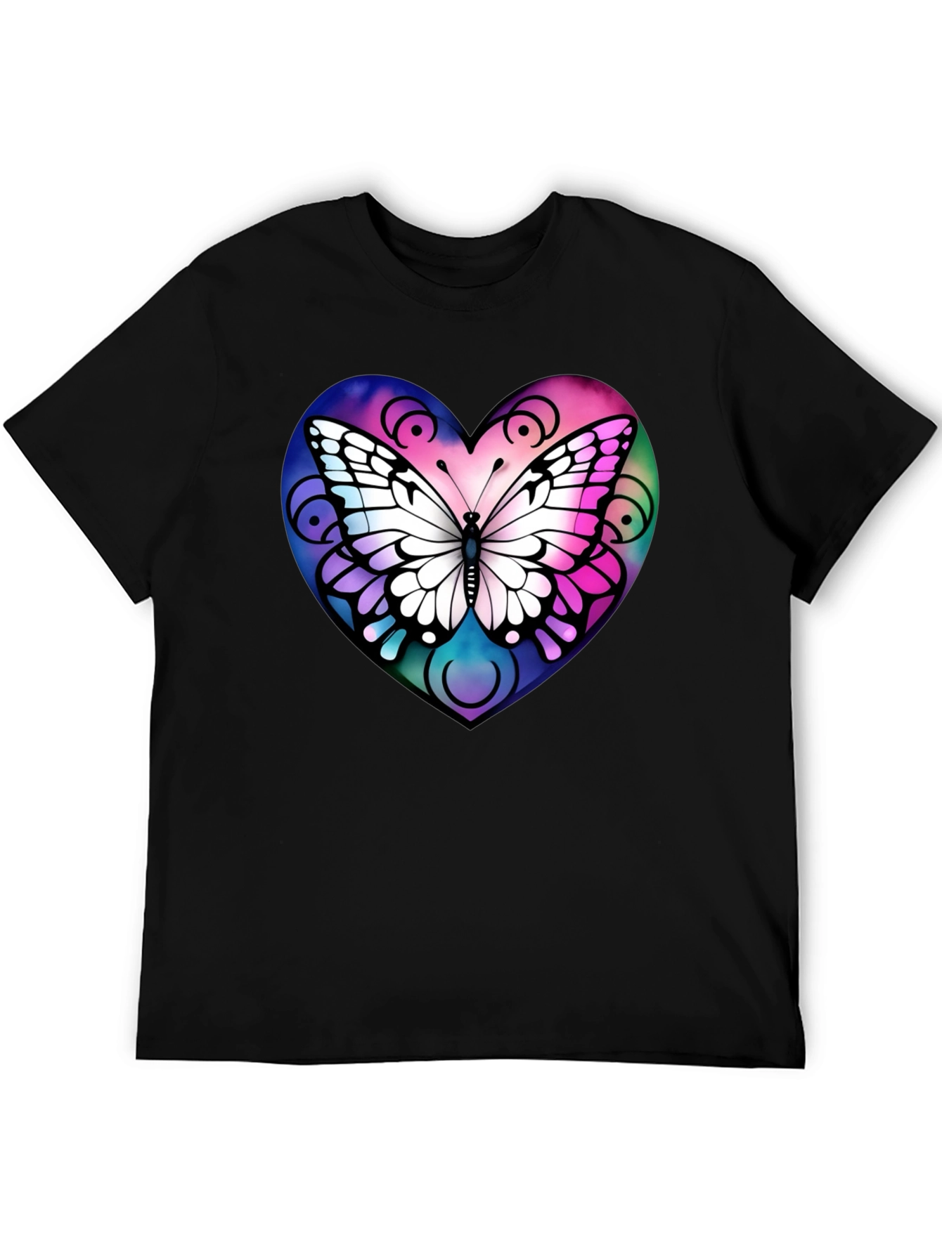 Butterfly Heart Graphic T-Shirt