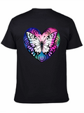 Butterfly Heart Graphic T-Shirt