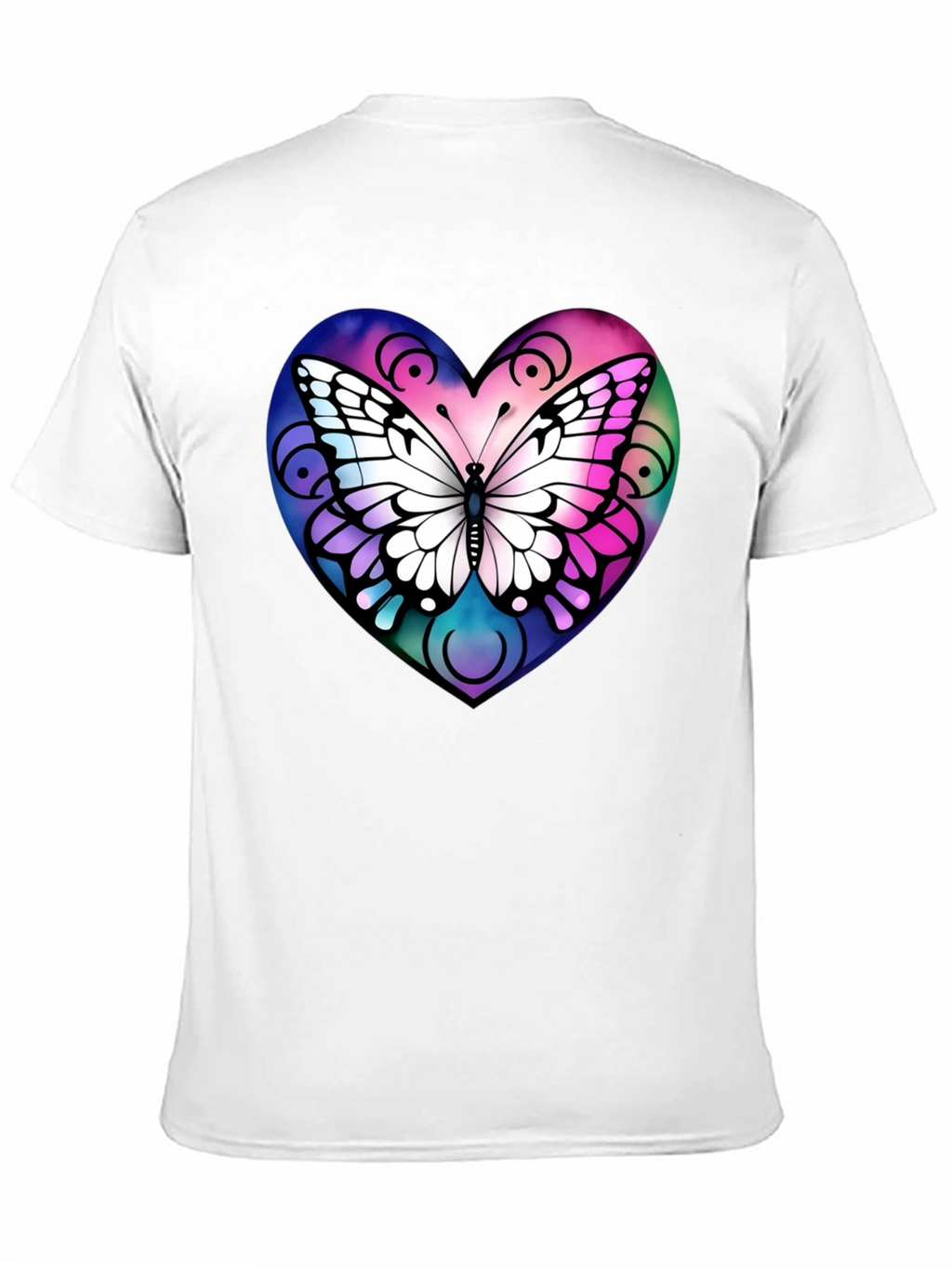 Butterfly Heart Graphic T-Shirt